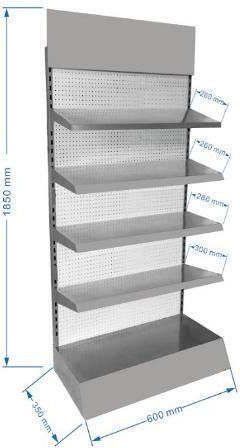 Fos me Σταντ Προβολής Προϊόντων Π185xΒ35xΥ60cm