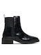 Leather Women's Ankle Boots Black