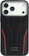 Audi Case R8 Genuine Leather Magsafe Iphone 17 Pro Black-red Au-tpupcmip17p-r8/d3-rd