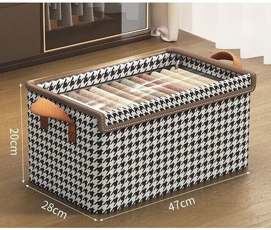 Stoff Aufbewahrungshülle für Kleidung in Braun Farbe 47x28cm 1Stück