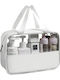 Flippy Geantă Cosmetică Organizare Călătorie Material Textil Pvc Rezistentă La Apă Portabilă 26 X 15 X 10 Cm Albă