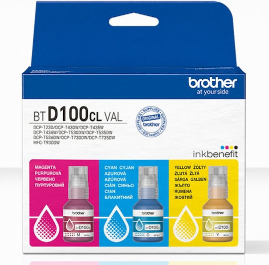 Brother BTD100 Original Pack of 1 InkJet Printer Inks Yellow / Cyan / Magenta