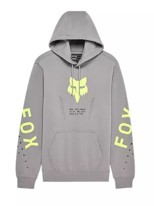 Fox Shield Sweatshirt mit Kapuze Grau