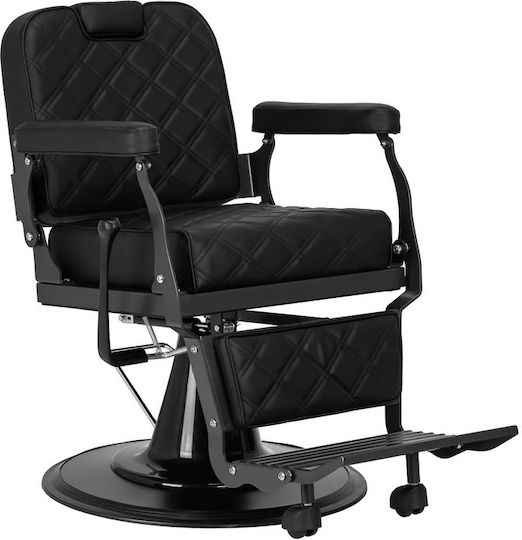 Salon Tech Καρέκλα Barbier Schwarz mit verstellbarer Höhe