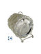 Galifas Coaster Metallic with Stand Silver 6pcs