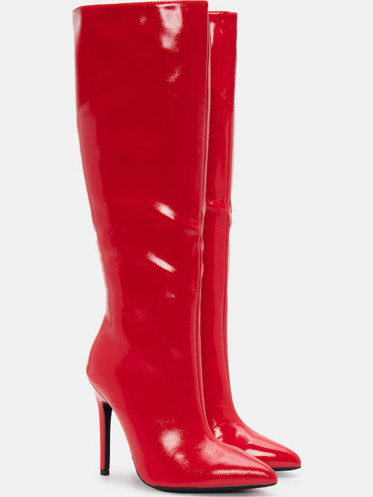 Luigi Leather Women's Boots Red