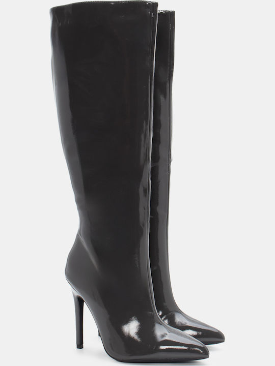 Luigi Leather Women's Boots Gray