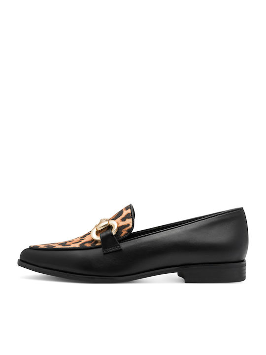 Marco Tozzi Γυναικεία Loafers σε Μαύρο Χρώμα