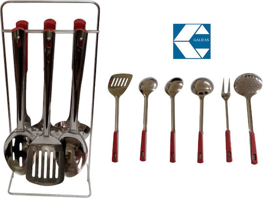 Galifas Inox Cooking Utensil Set with Base 6pcs