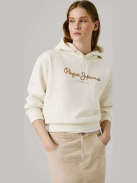 Pepe Jeans Baddy Hanorac pentru femei Cu glugă Alb