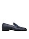 Δερμάτινα Ανδρικά Loafers σε Μπλε Χρώμα