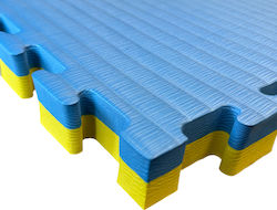 Rage Gymnastikmatte Puzzle 100x100x4cm 1Stück Beidseitig Blau/Gelb