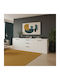 Мебели за съхранение Doha от дърво с чекмеджета White Shade 210x45x80.5см