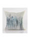 Borea Sofa Cushion Printed Pattern 100% Cotton Ecru 45x45cm
