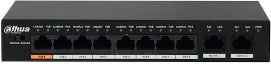 Dahua PFS3010-8ET-96 Unmanaged L2 PoE++ Switch with 10 Gigabit (1Gbps) Ethernet Ports
