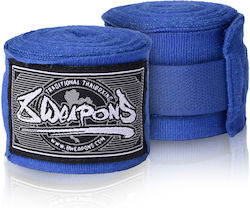 8 Weapons Semi-Elastic Martial Arts Hand Wraps 5m Blue 8 Weapons Semi-Elastic Martial Arts Hand Wraps 5m Blue