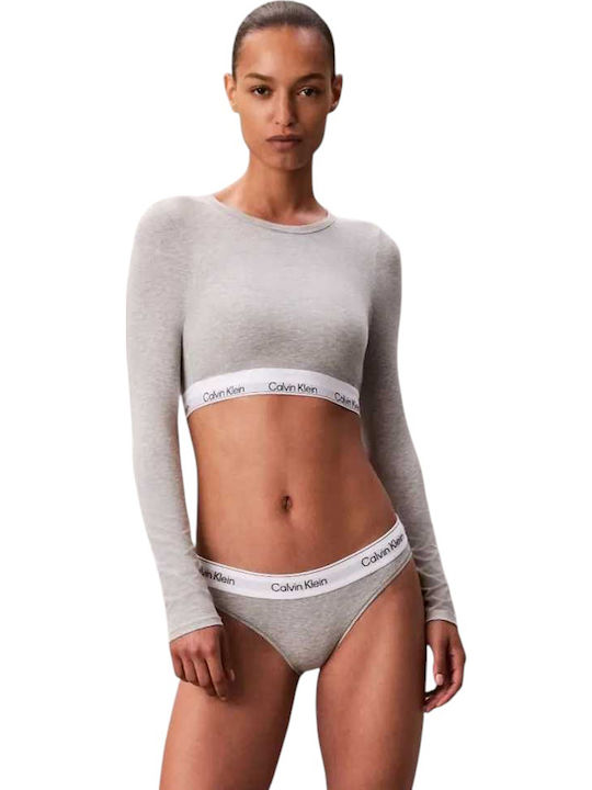 Calvin Klein Γυναικείο Μπουστάκι Grey με Επένδυση Calvin Klein Γυναικείο Μπουστάκι Grey με Επένδυση