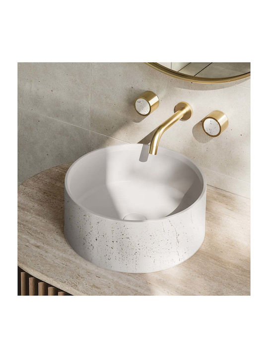 Naron Nr-b001 Countertop Sink Stone 39.5x12cm W...