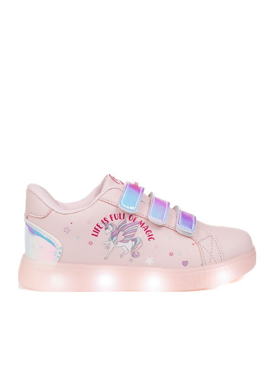 Kinder Sneakers mit Lichtern Rosa