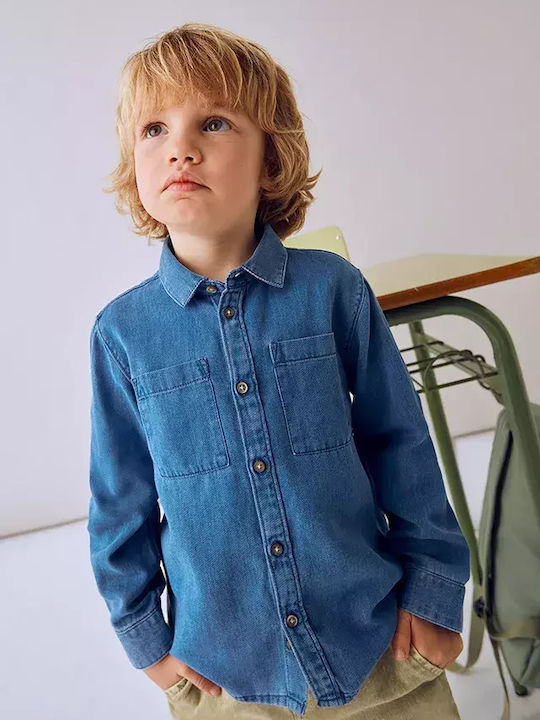 Kids Shirt Long Sleeve Denim Jean