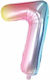 Balon Folie Număr 7 Multicolor 40buc