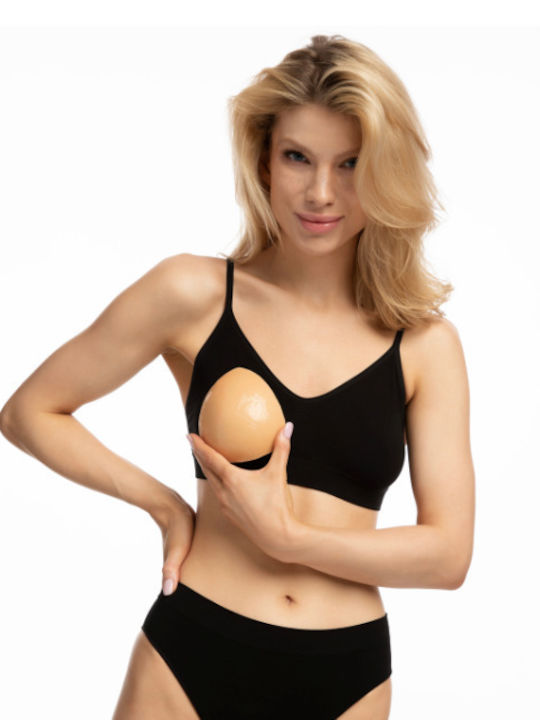 Sticker Push Up Beige Bra