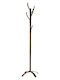 Basic Freestanding Coat Rack Metallic Handmade Solid Rusty 30x30x175cm
