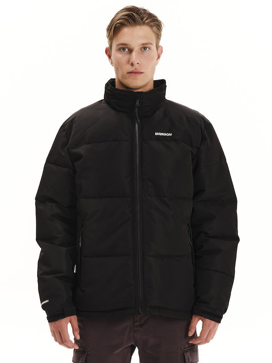 Winter Jacke Puffer Wasserdicht Schwarz