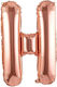 Luftballon Folie Jumbo Buchstabe H Rose Gold 100cm