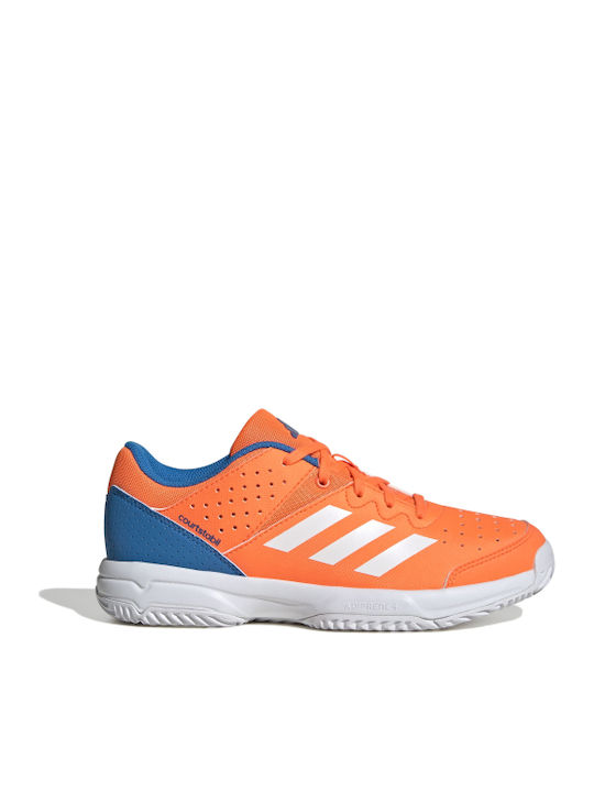 Courtstabil Kids Sports Shoes Volleyball with Laces Orange