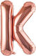 Balon Folie Jumbo Literă Κ Rose Gold 80buc