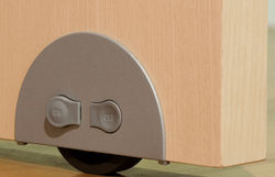 On-off 25mm 80kg Gray Bunk Bed Wheel