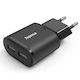 HAMA Зарядно с вграден кабел с 2 USB-A порта 12W Черен (00201971)