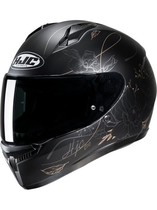 HJC C10 Epik Black Motorcycle Helmet Full Face ECE 22.06