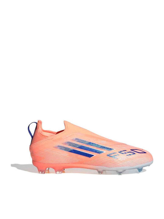  F50 エリート LL FG 27cm 紐なし adidas F50 Elite Kids Molded Soccer Shoes without Laces Orange