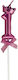 Lumânare Numărul 1 Flippy Coroană Fundiță Design Tort 6 X 2,5 Cm Violet