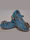 Kids Ballerinas with Adjustable Metal Clasp Blue