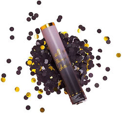 Κανονάκι Γάμου με Μαύρο Κομφετί 140gr Black/Gold
