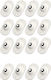 Set 16 Roți Universale Autocolante Flippy Mobilier Rotativ 360 De Grade Ușor De Instalată Abs 4.5x2.8x1.4 Cm Albe