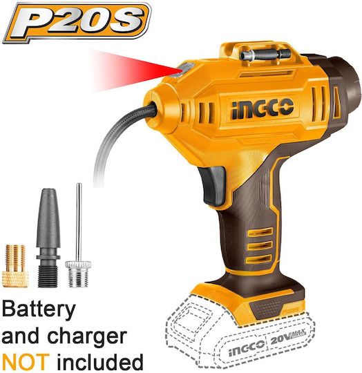 Ingco Car Tire Pump Rechargeable 20V (Without Battery)