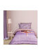 Das Home Kinderbettdecke Einzel mit Hollowfiberfüllung Cute Ballerina Pink, Purple 160x220cm