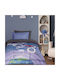 Das Home Kinderbettdecke Einzel mit Hollowfiberfüllung Space Trip Blue, Grey 160x220cm