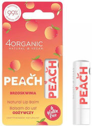 4Organic Lip Balm Brzoskwinia 5gr
