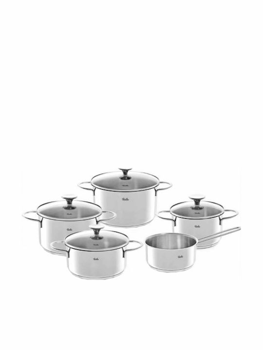Fissler Copenhagen Σετ Κατσαρόλες από Ανοξείδωτο Ατσάλι 9τμχ