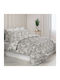 Espree Sheet Sets Queen with Elastic 160x200+35cm. Grey 4pcs