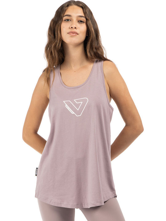 Women's Blouse Cotton Sleeveless Lilac