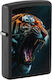 Zippo Tiger Αναπτήρας Φλόγας σε Μαύρο χρώμα