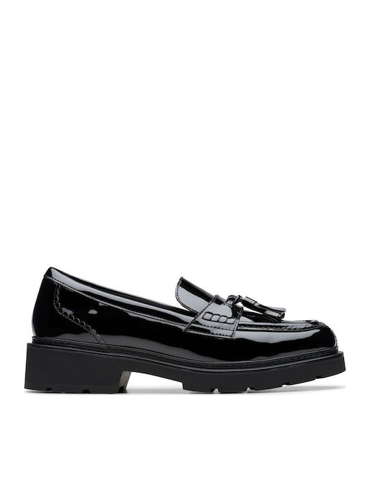 Clarks Tassel Λουστρίνι Γυναικεία Loafers σε Μαύρο Χρώμα