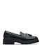 Tassel Leder Damen Loafers in Schwarz Farbe
