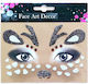 Temporary Face Sticker Flippy Makeup Face Art Halloween Theater Deer Pattern Brown